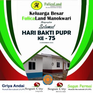 UCAPAN HUT BHAKTI PUPR KE -75 FULICA LAND MANOKWARI